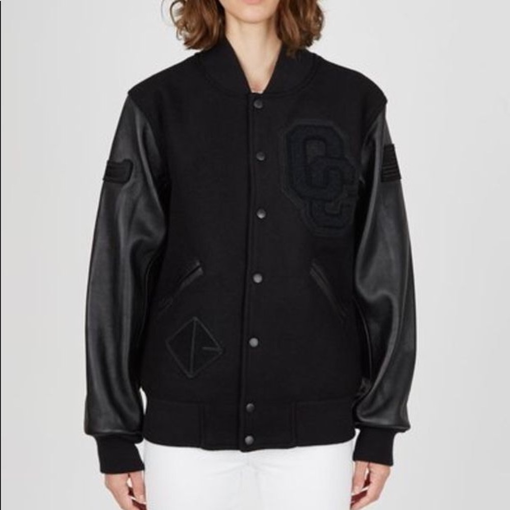 Opening Ceremony Varsity Jacket All Black